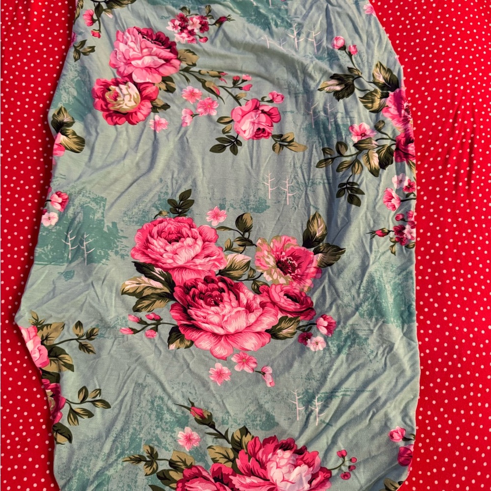 SOLD!!! Floral Posh Peanut Changing Pad Cover